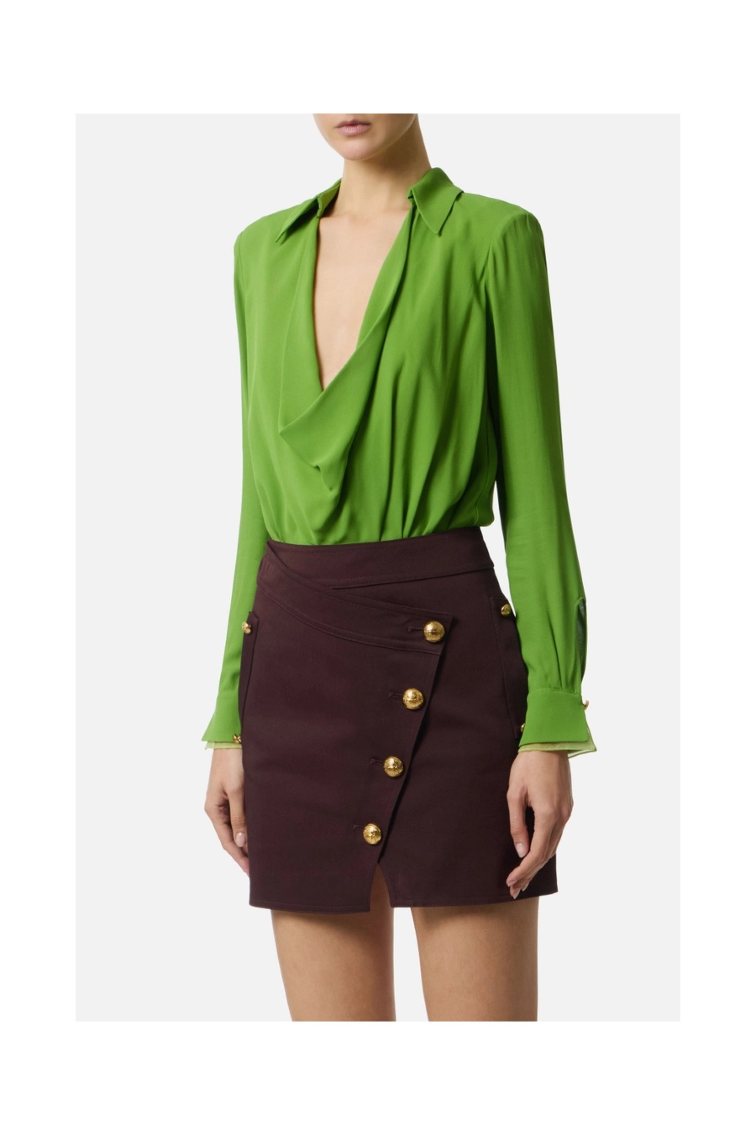 CAMICIA A BODY IN GEORGETTE ELISABETTA FRANCHI