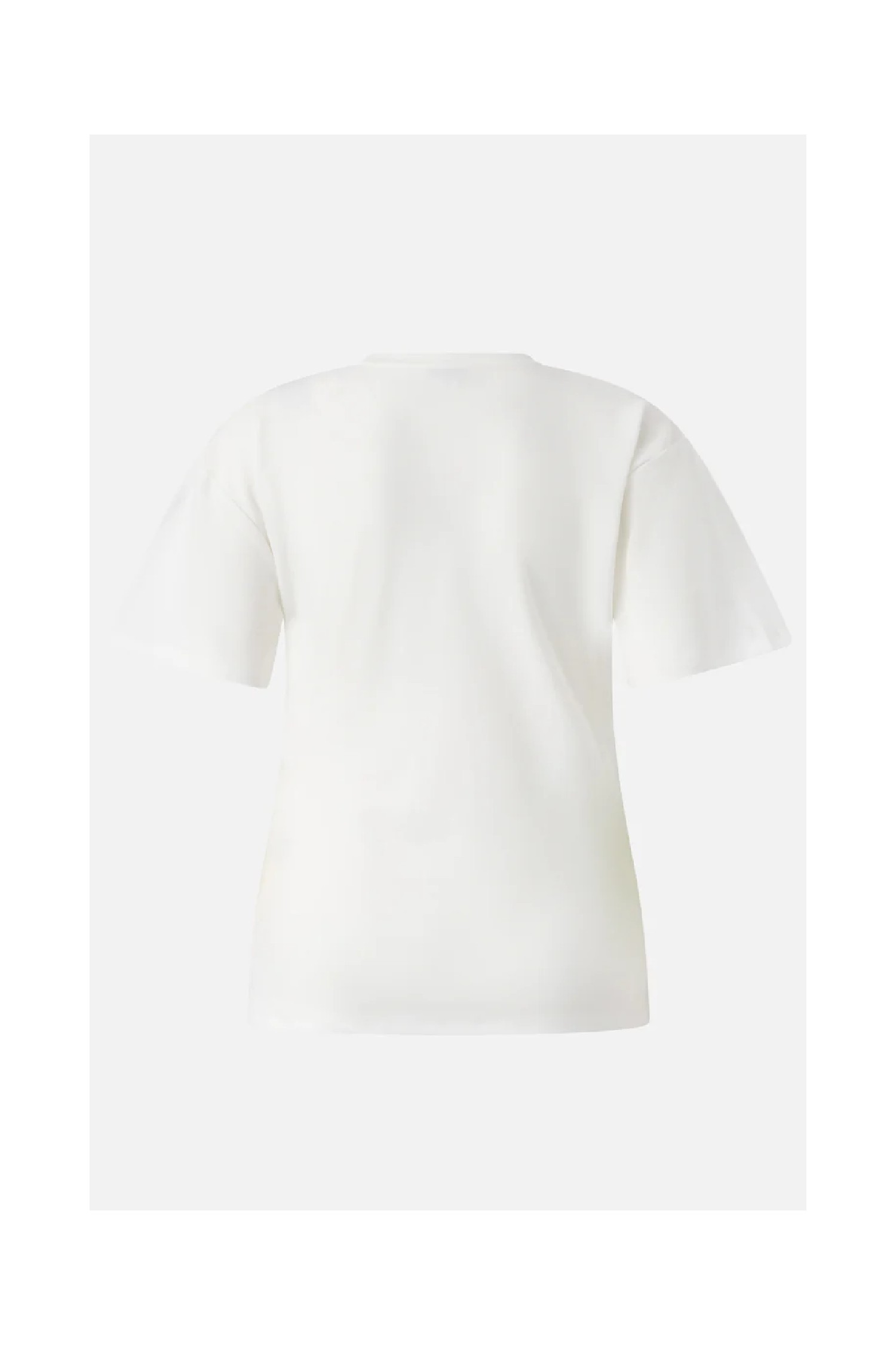 T-SHIRT CON DRAPPEGGIO E DETTAGLIO DORATO PINKO
