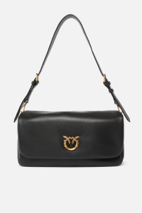 BORSA A TRACOLLA MEDIA LOVE BAG CLICK SOFT HORIZONTAL HANDLE PINKO