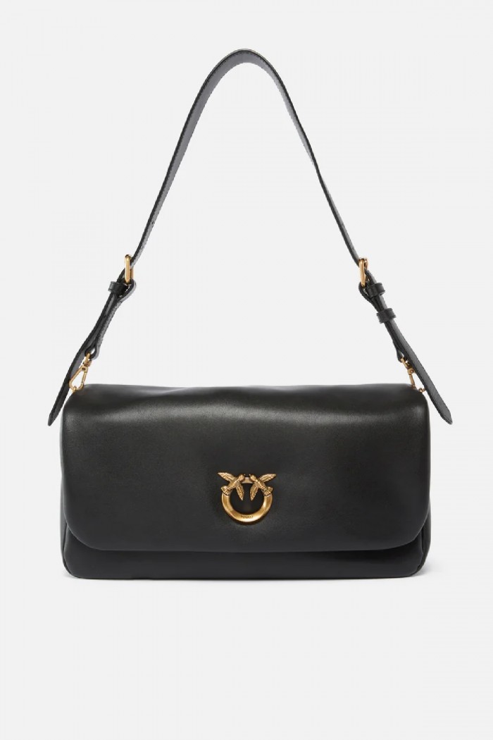 BORSA A TRACOLLA MEDIA LOVE BAG CLICK SOFT HORIZONTAL HANDLE PINKO