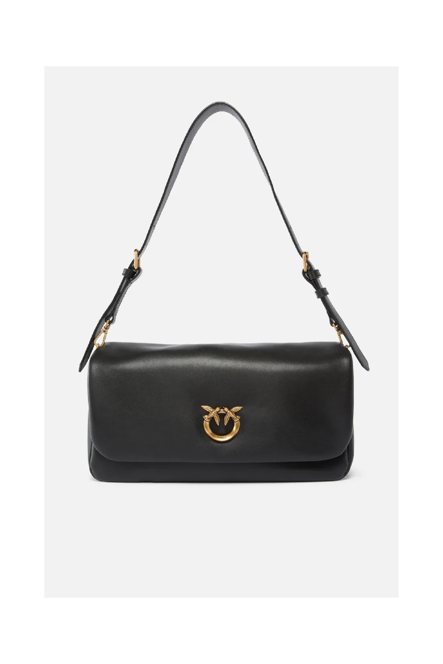 BORSA A TRACOLLA MEDIA LOVE BAG CLICK SOFT HORIZONTAL HANDLE PINKO