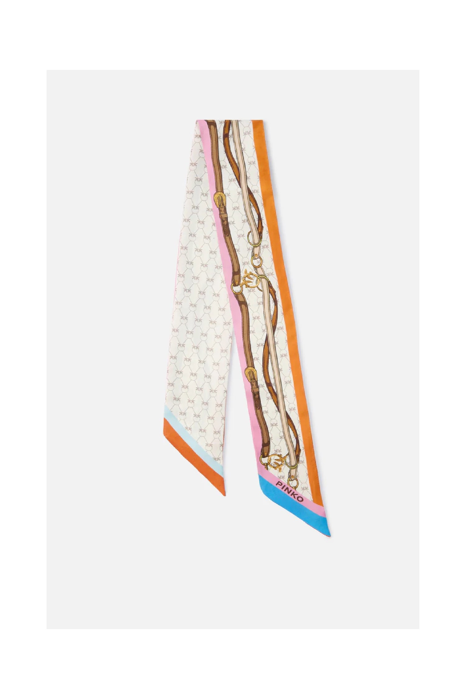 FOULARD SOTTILE CON STAMPA MULTICOLOR PINKO