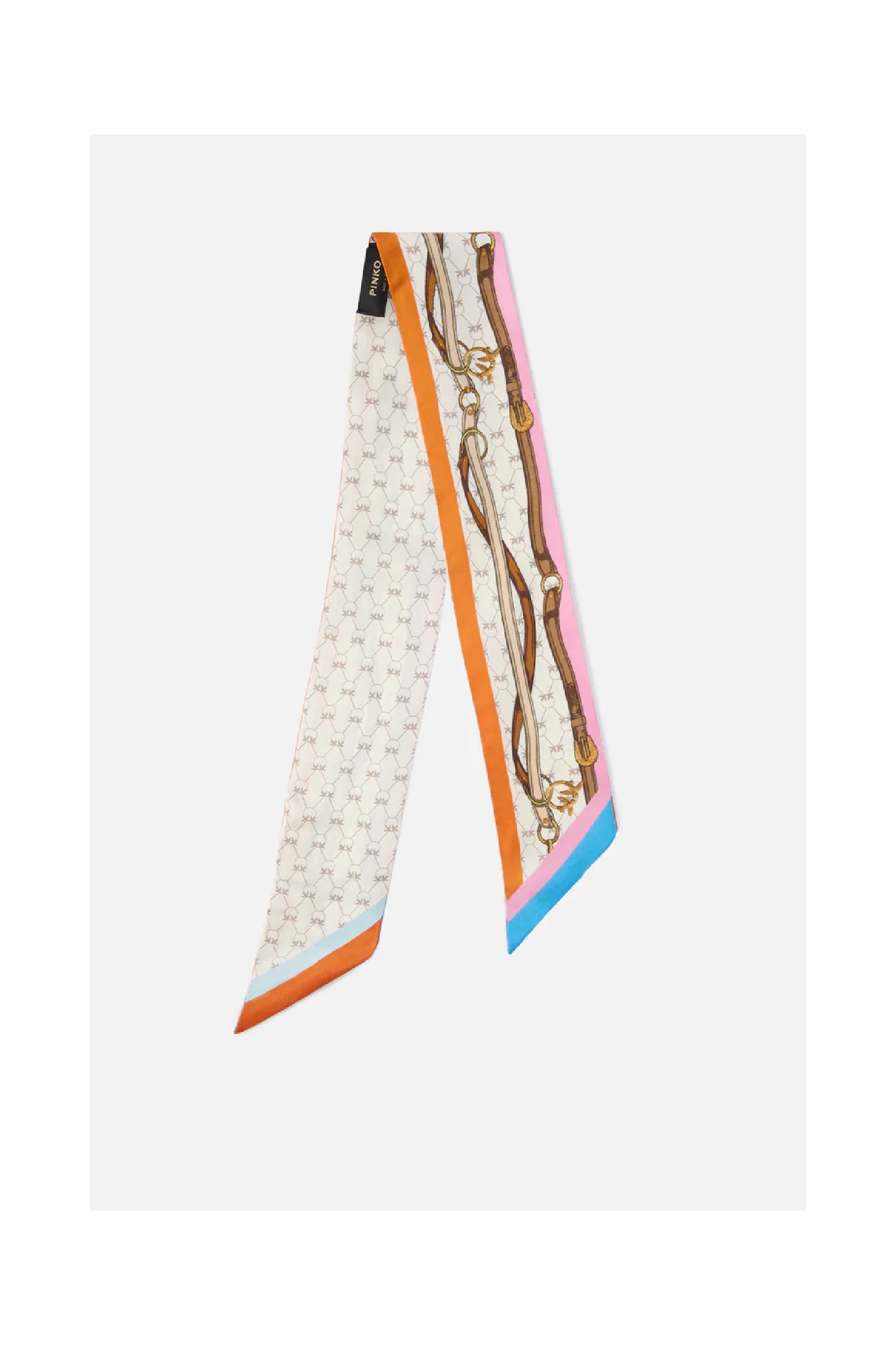FOULARD SOTTILE CON STAMPA MULTICOLOR PINKO