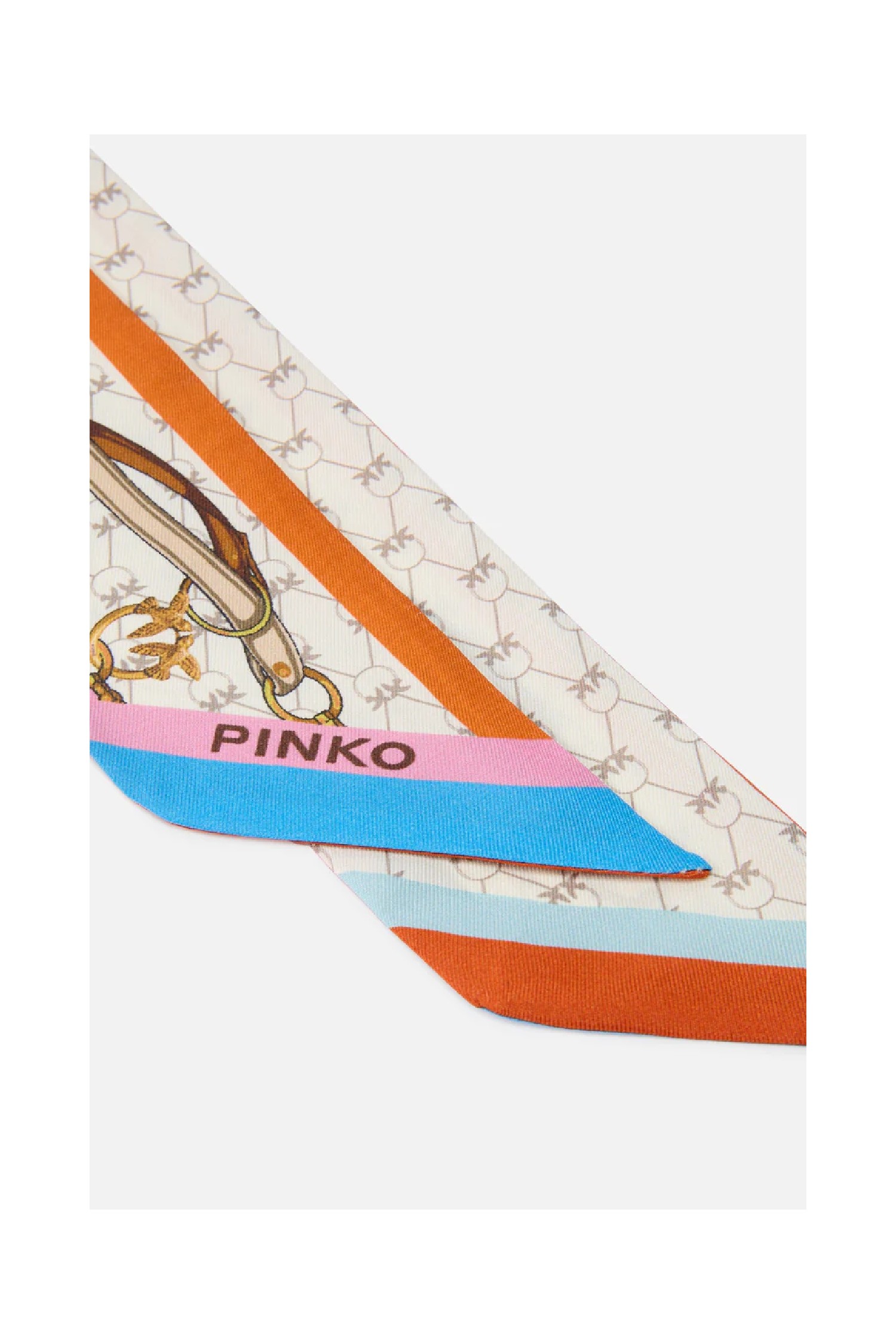 FOULARD SOTTILE CON STAMPA MULTICOLOR PINKO