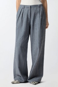 PANTALONI CON RIGHE GIOIELLO PINKO