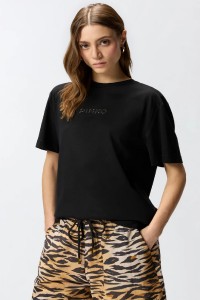 T-SHIRT MORE STRASS LESS STRESS  PINKO