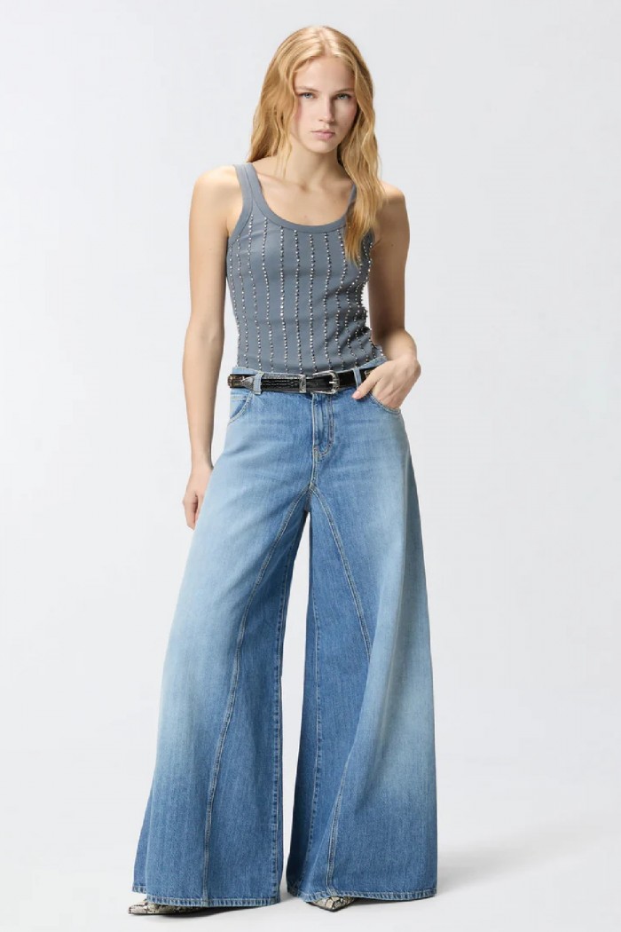 JEANS SVASATI SUPER WIDE LEG PINKO