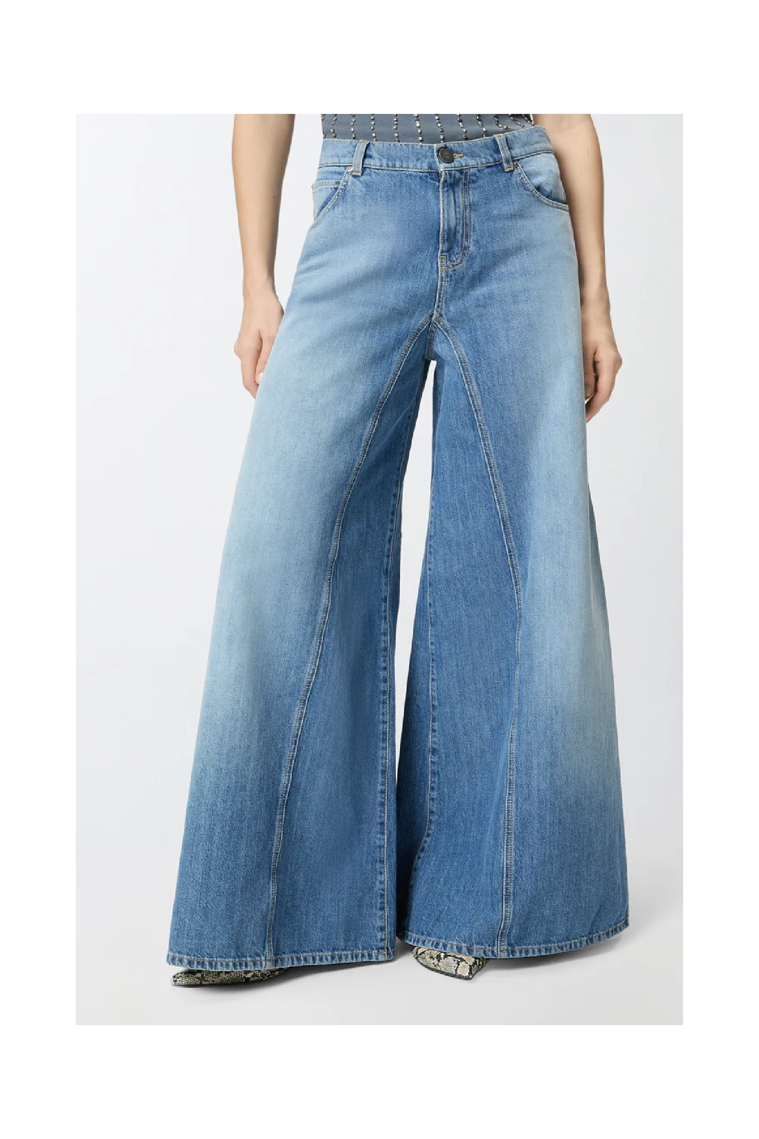 JEANS SVASATI SUPER WIDE LEG PINKO