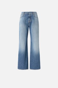 JEANS WIDE LEG CON SCOLORITURE PINKO