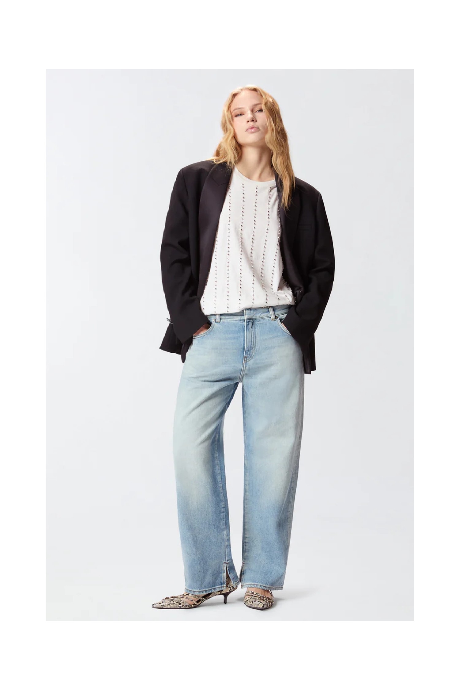 T-SHIRT CON RIGHE GIOIELLO PINKO