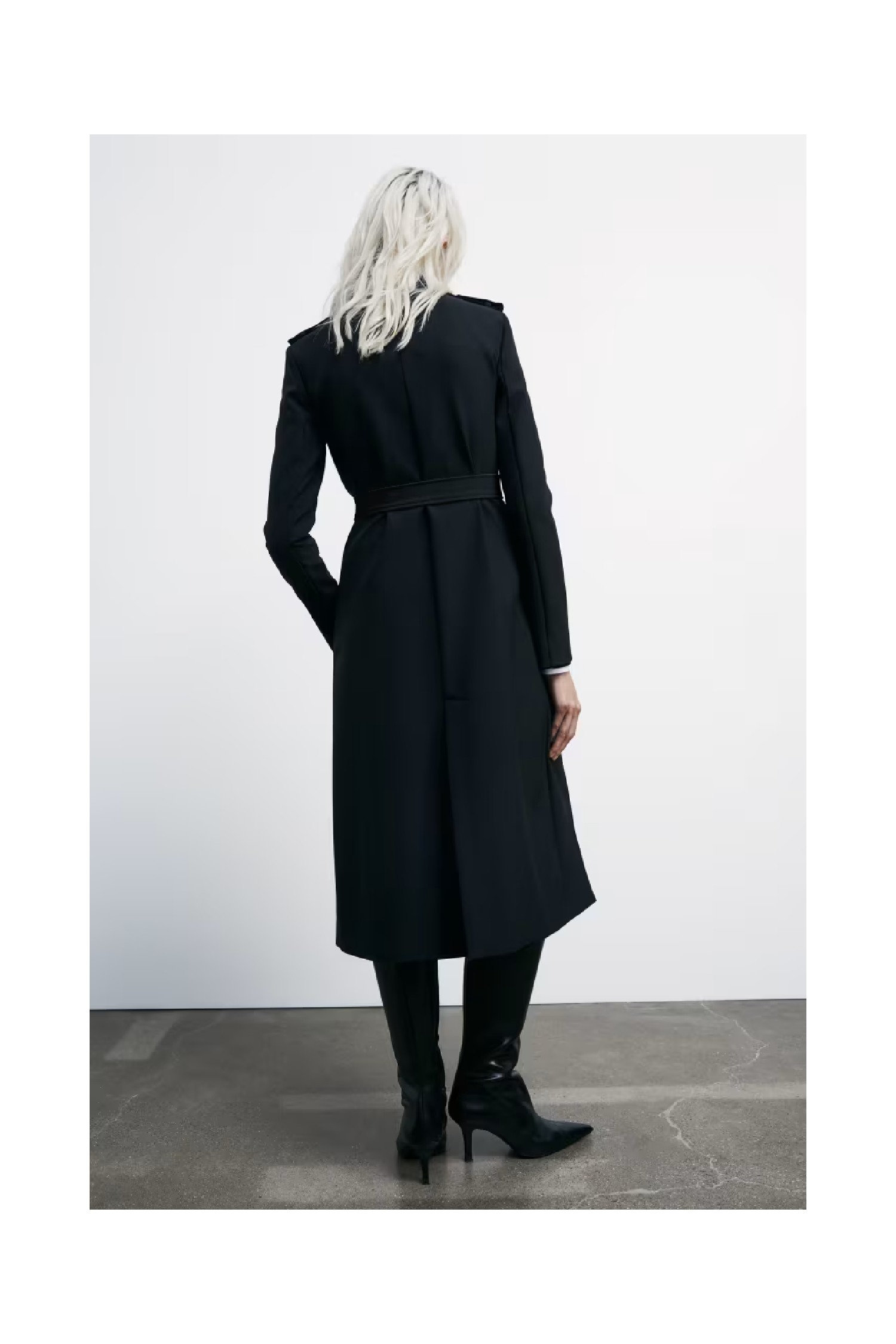 TRENCH CON FIBBIA IN NYLON BIELASTICO PATRIZIA PEPE