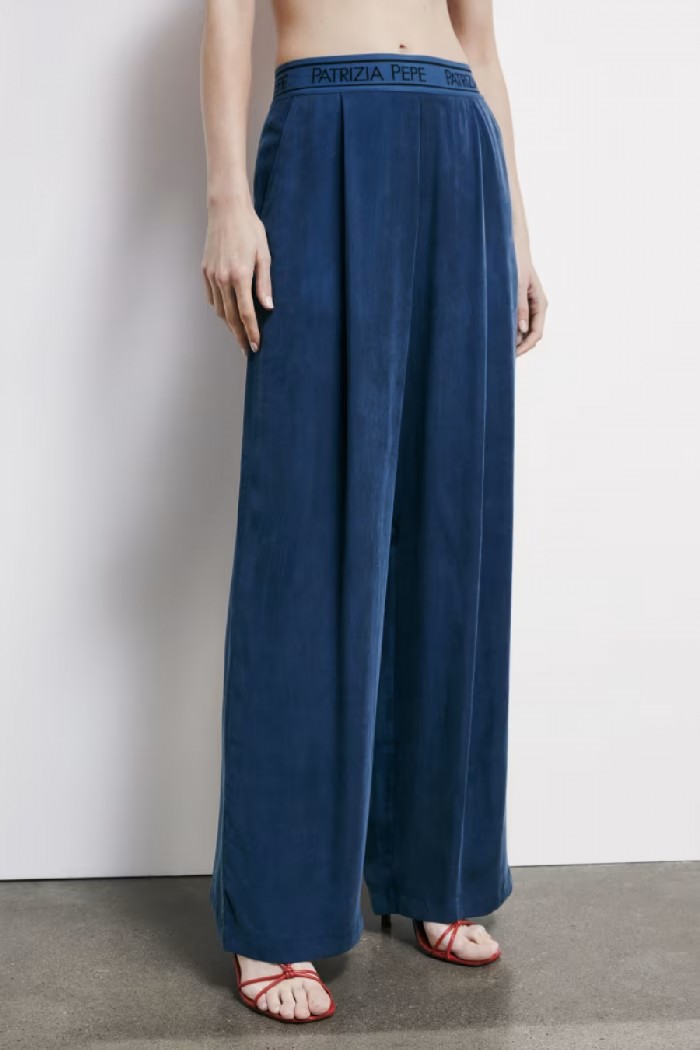 PANTALONI FLUIDI CON VITA ELASTICATA PATRIZIA PEPE