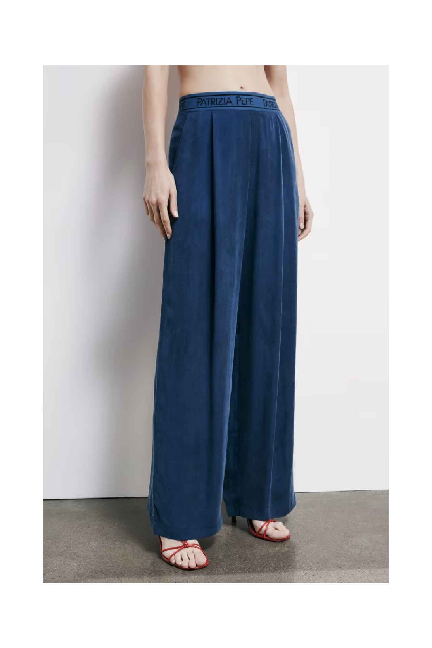 PANTALONI FLUIDI CON VITA ELASTICATA PATRIZIA PEPE