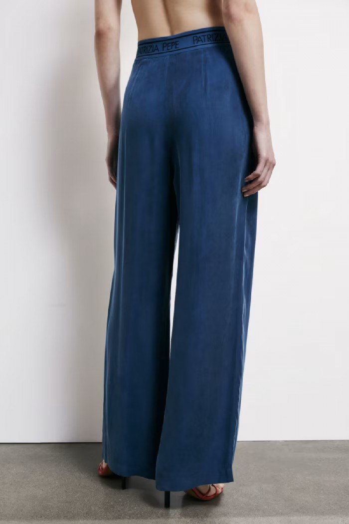 PANTALONI FLUIDI CON VITA ELASTICATA PATRIZIA PEPE