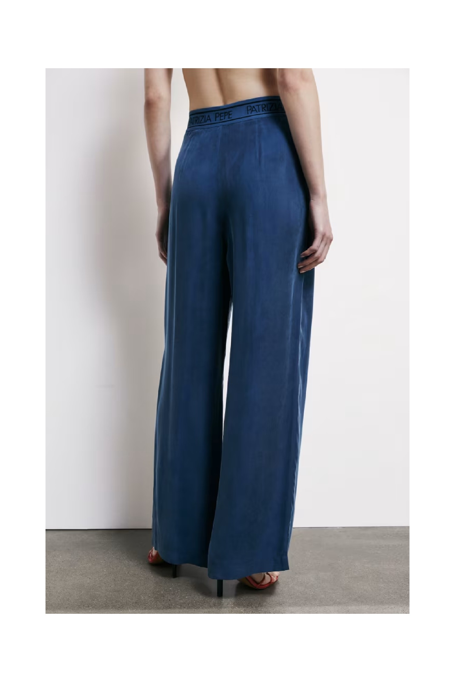 PANTALONI FLUIDI CON VITA ELASTICATA PATRIZIA PEPE