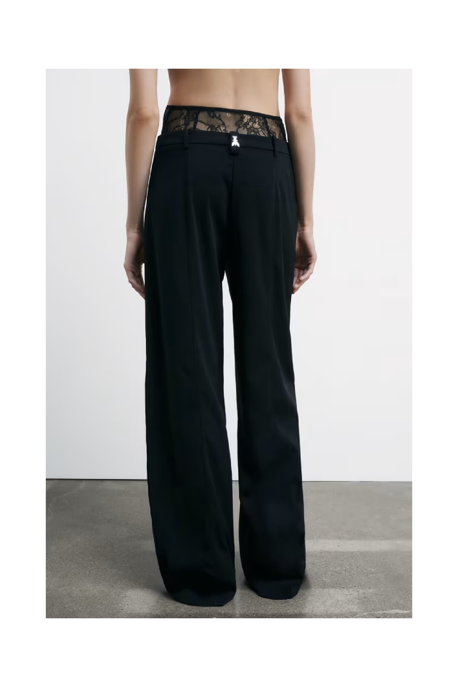 PANTALONI PALAZZO CON VITA IN PIZZO PATRIZIA PEPE