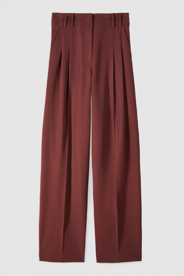 PANTALONI PALAZZO CON PINCES PATRIZIA PEPE