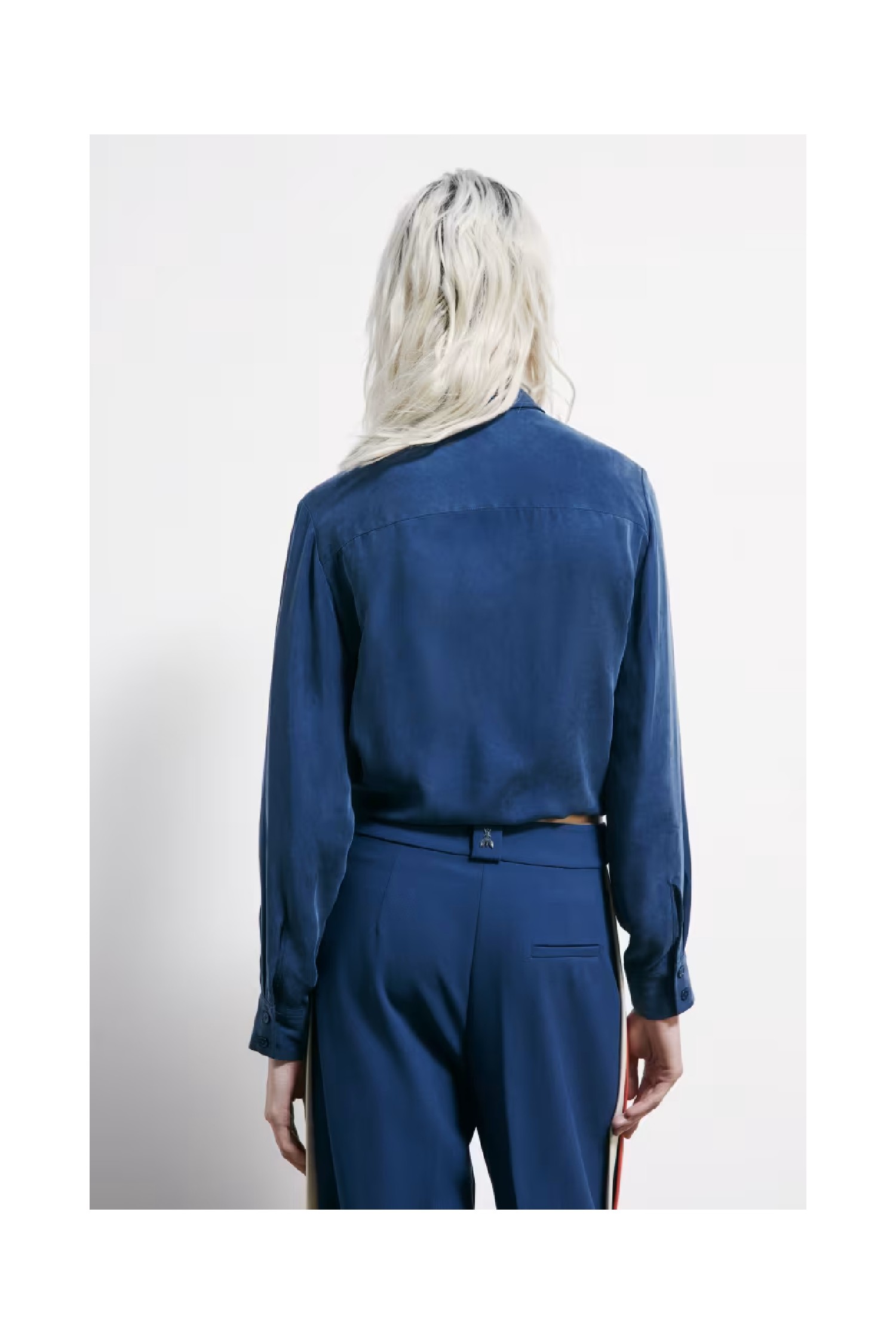 CAMICIA FLUIDA IN CUPRO CON FIOCCO PATRIZIA PEPE