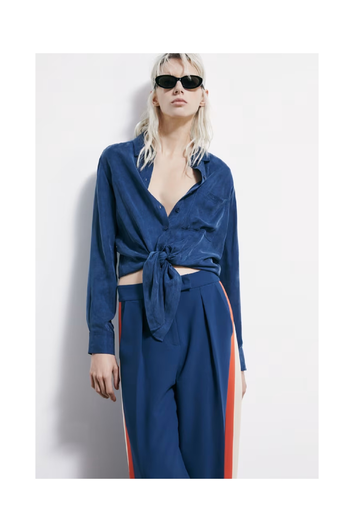 CAMICIA FLUIDA IN CUPRO CON FIOCCO PATRIZIA PEPE