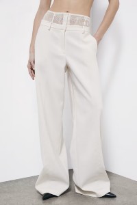 PANTALONI PALAZZO CON VITA IN PIZZO PATRIZIA PEPE