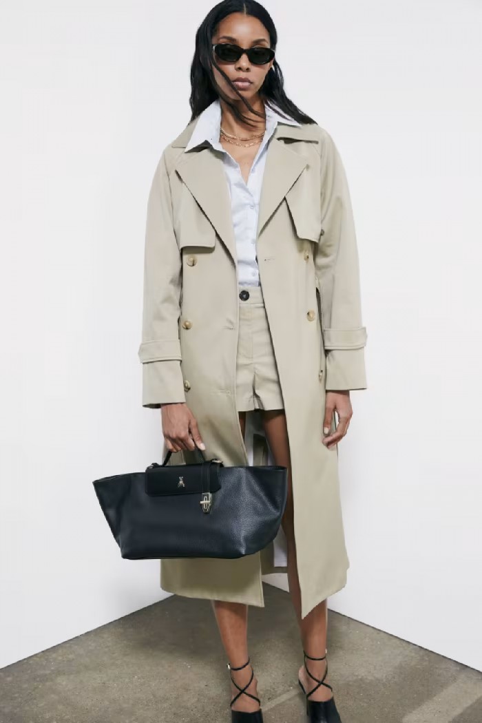 TRENCH STRUTTURATO OVER IN COTONE PATRIZIA PEPE