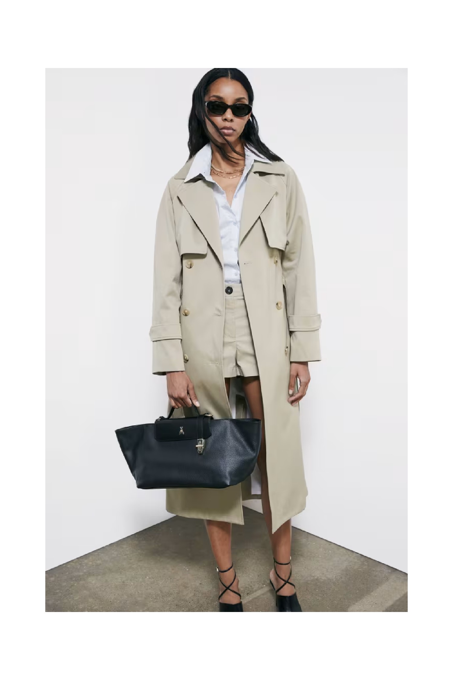 TRENCH STRUTTURATO OVER IN COTONE PATRIZIA PEPE