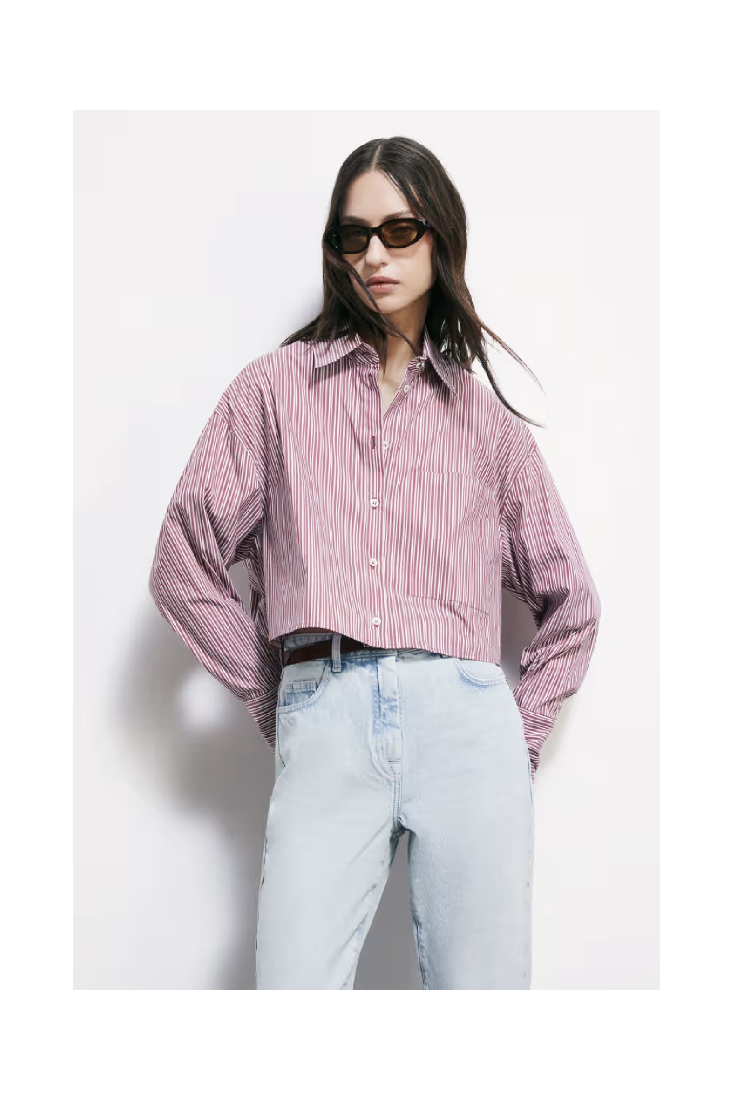 CAMICIA IN POPELINE A RIGHE PATRIZIA PEPE