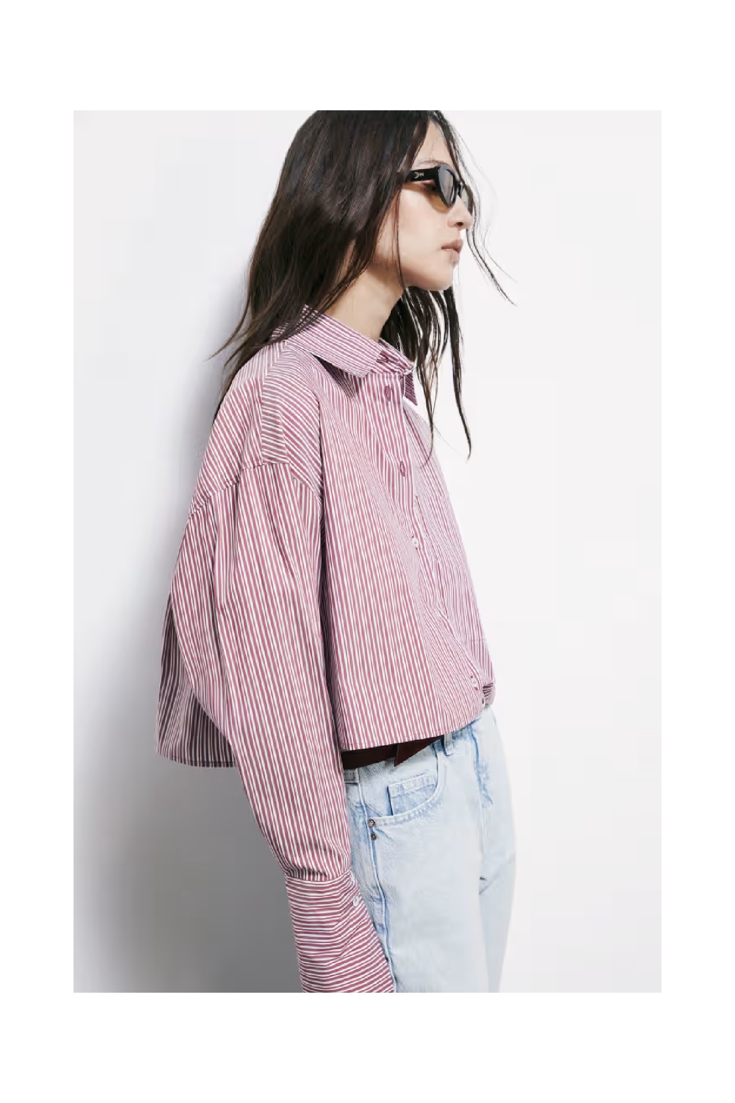 CAMICIA IN POPELINE A RIGHE PATRIZIA PEPE