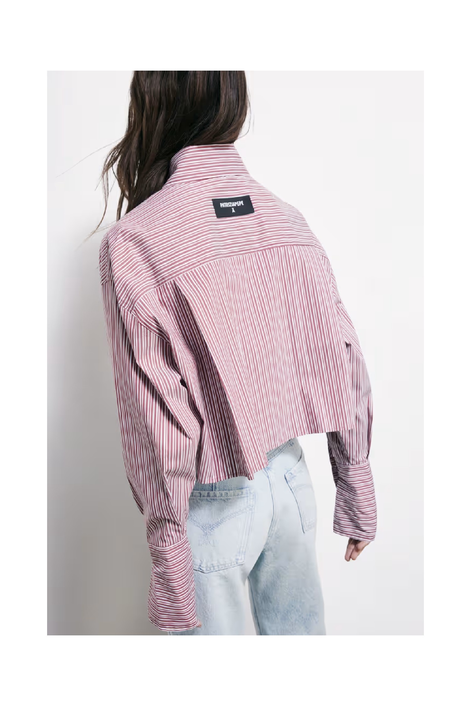 CAMICIA IN POPELINE A RIGHE PATRIZIA PEPE