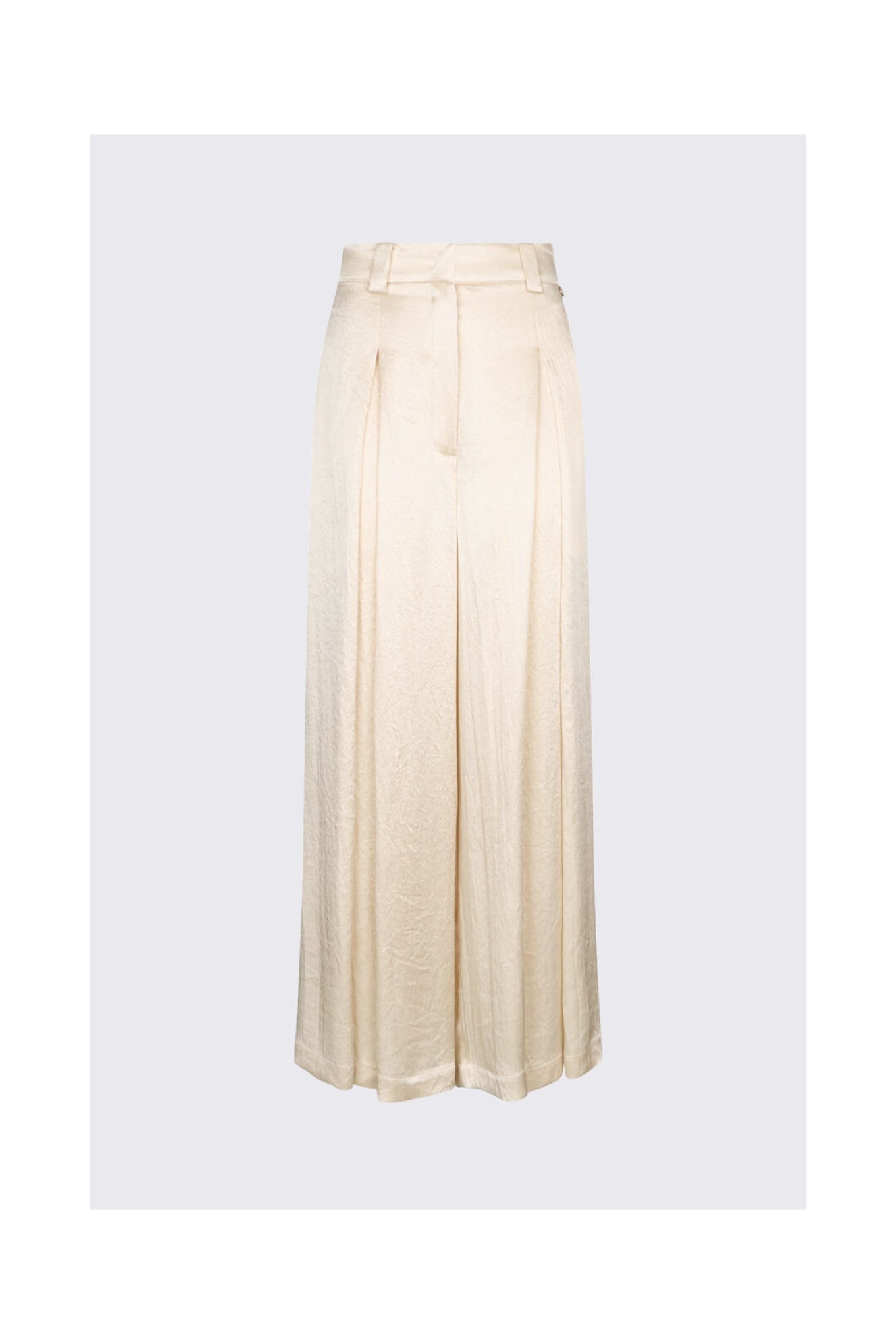 PANTALONI IN RASO CON SPACCHETTI LIU JO