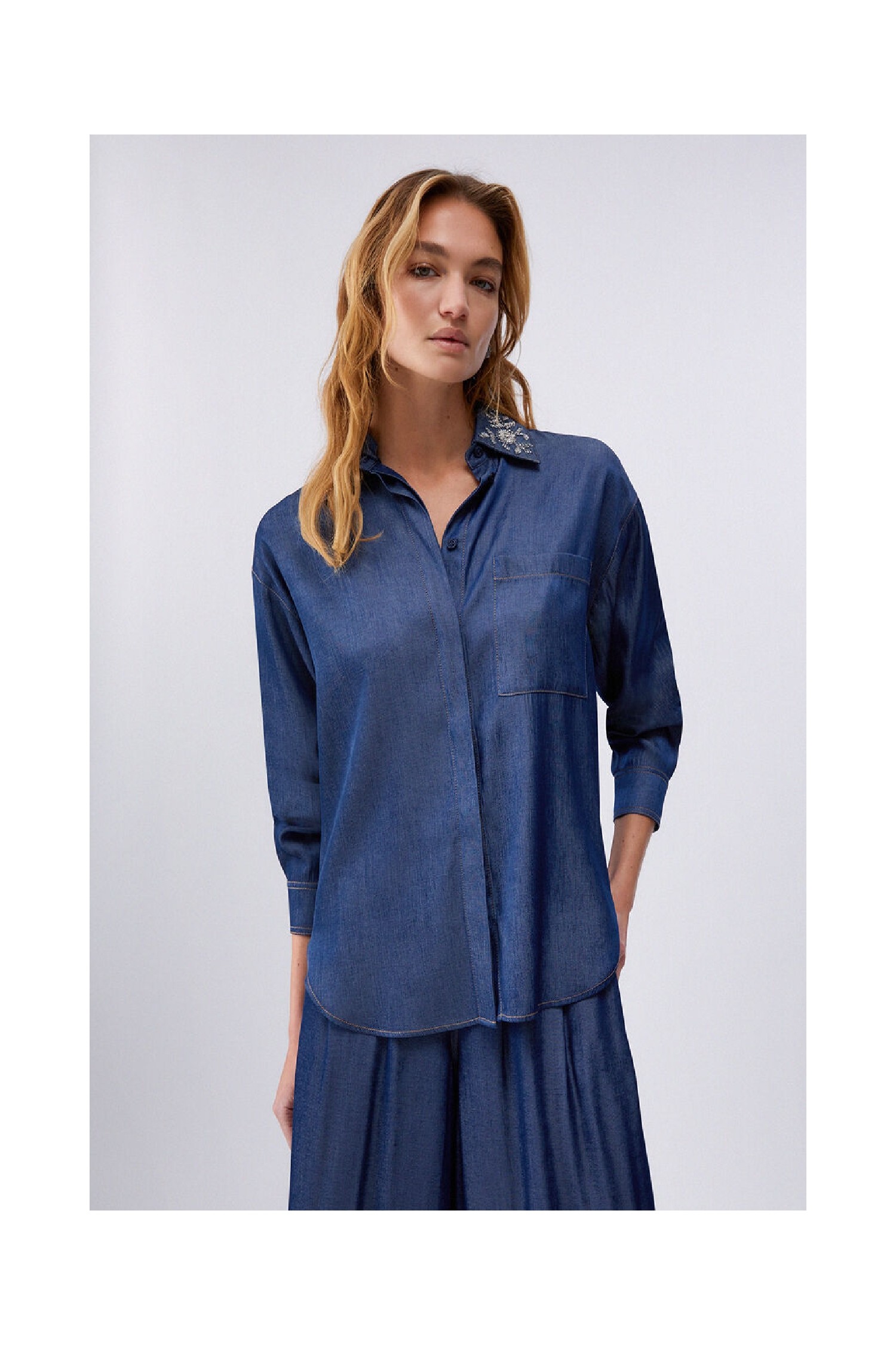 CAMICIA CON COLLETTO REMOVIBILE LIU JO