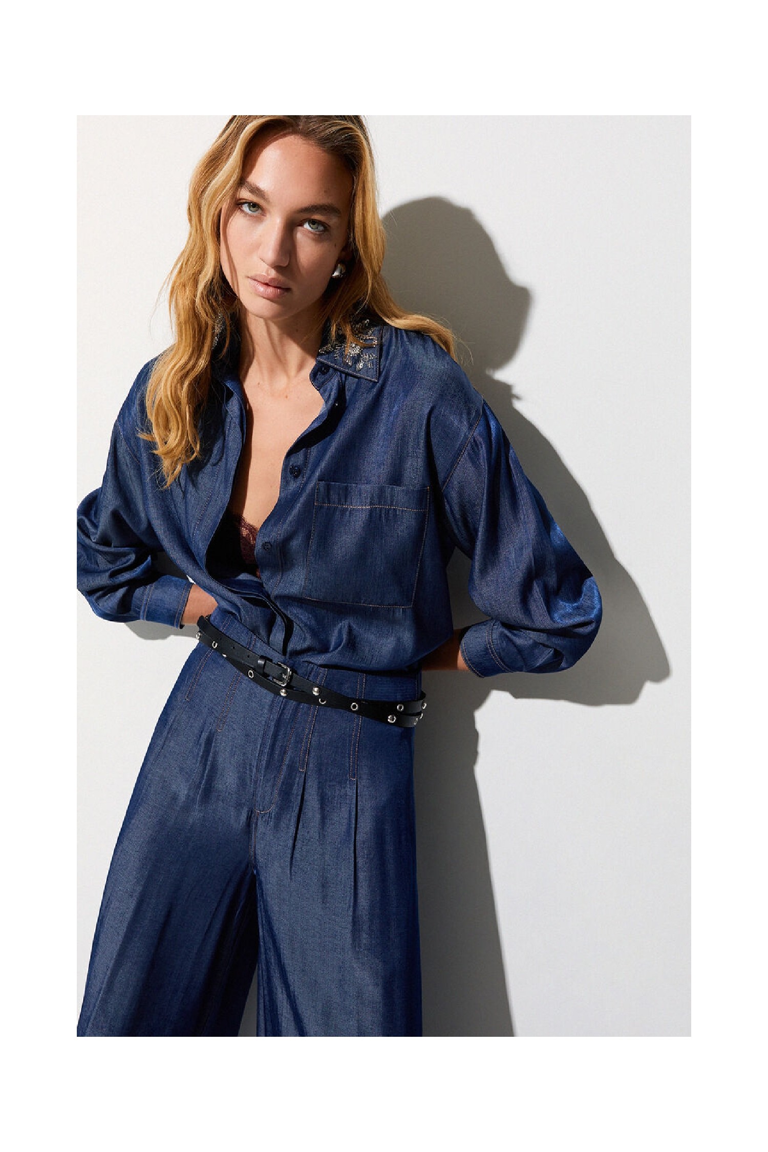 CAMICIA CON COLLETTO REMOVIBILE LIU JO
