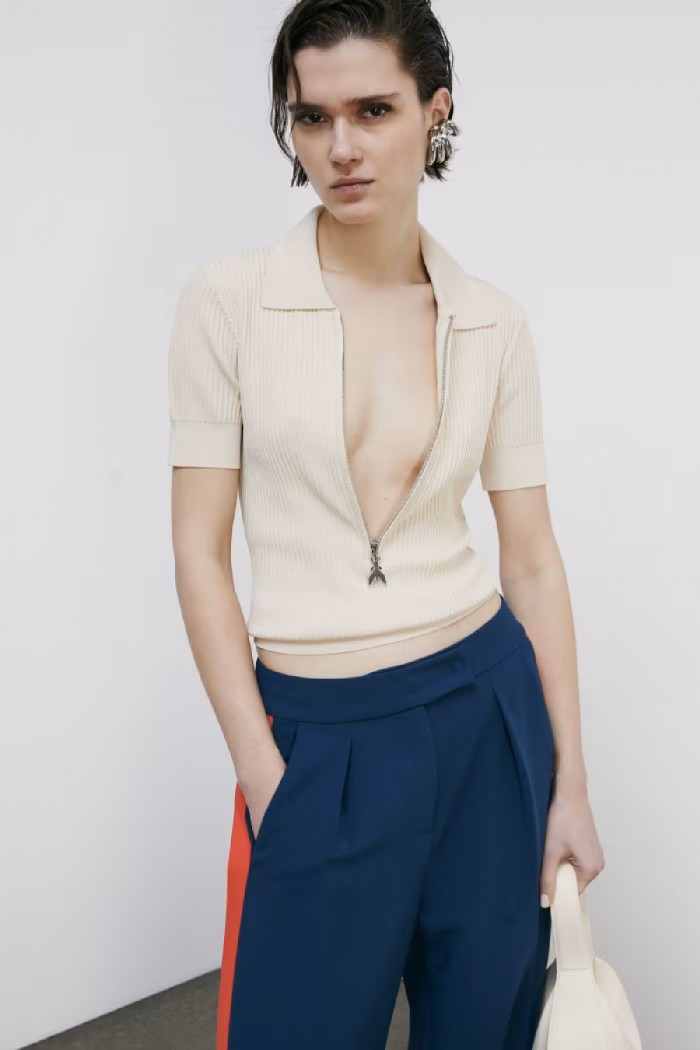 POLO IN MAGLIA LEGGERA PATRIZIA PEPE