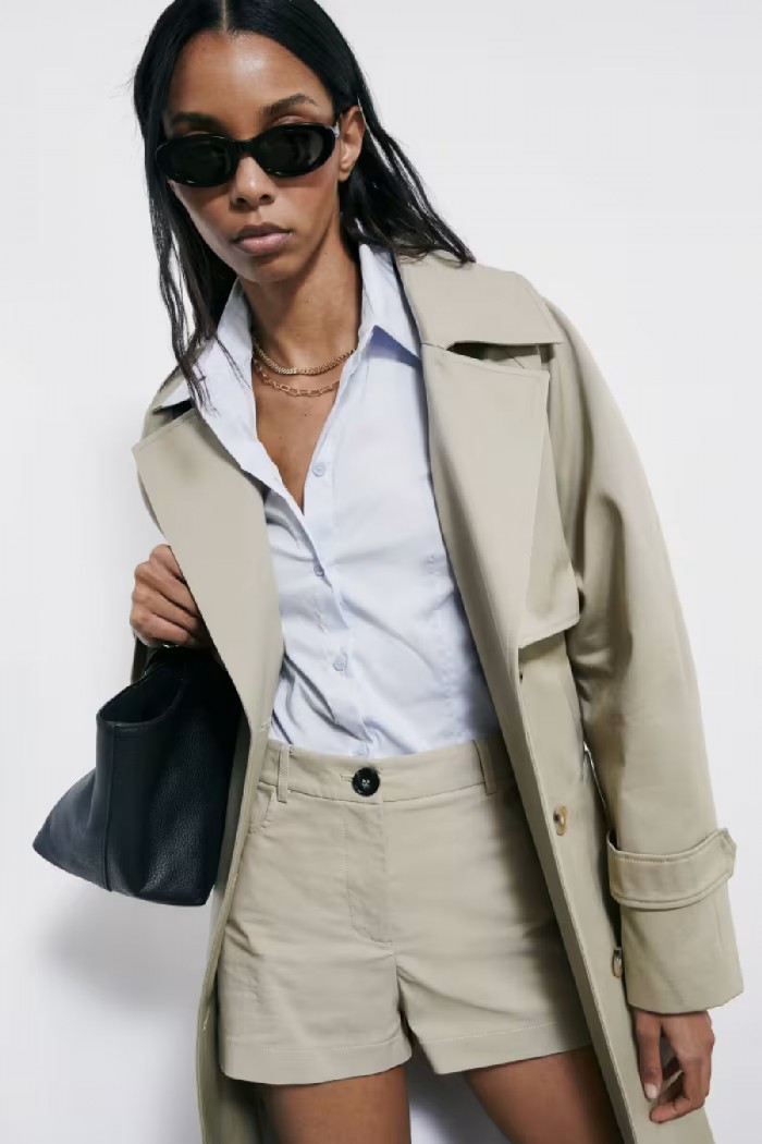 CAMICIA SLIM FIT IN POPELINE  PATRIZIA PEPE