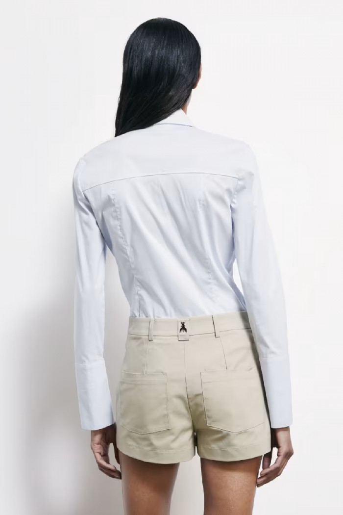 CAMICIA SLIM FIT IN POPELINE  PATRIZIA PEPE