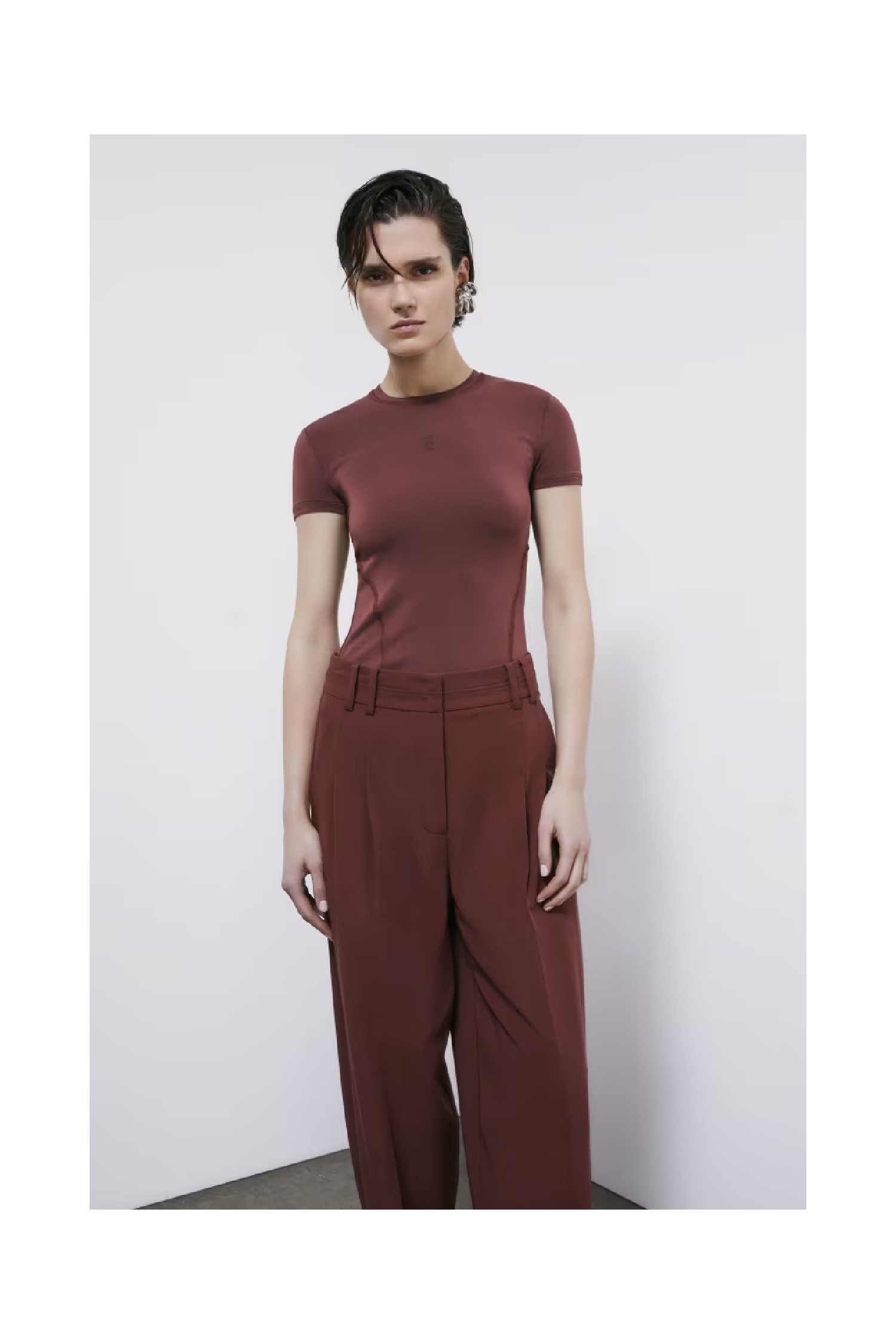 T-SHIRT SLIM SAGOMATA PATRIZIA PEPE