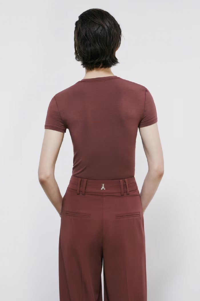 T-SHIRT SLIM SAGOMATA PATRIZIA PEPE