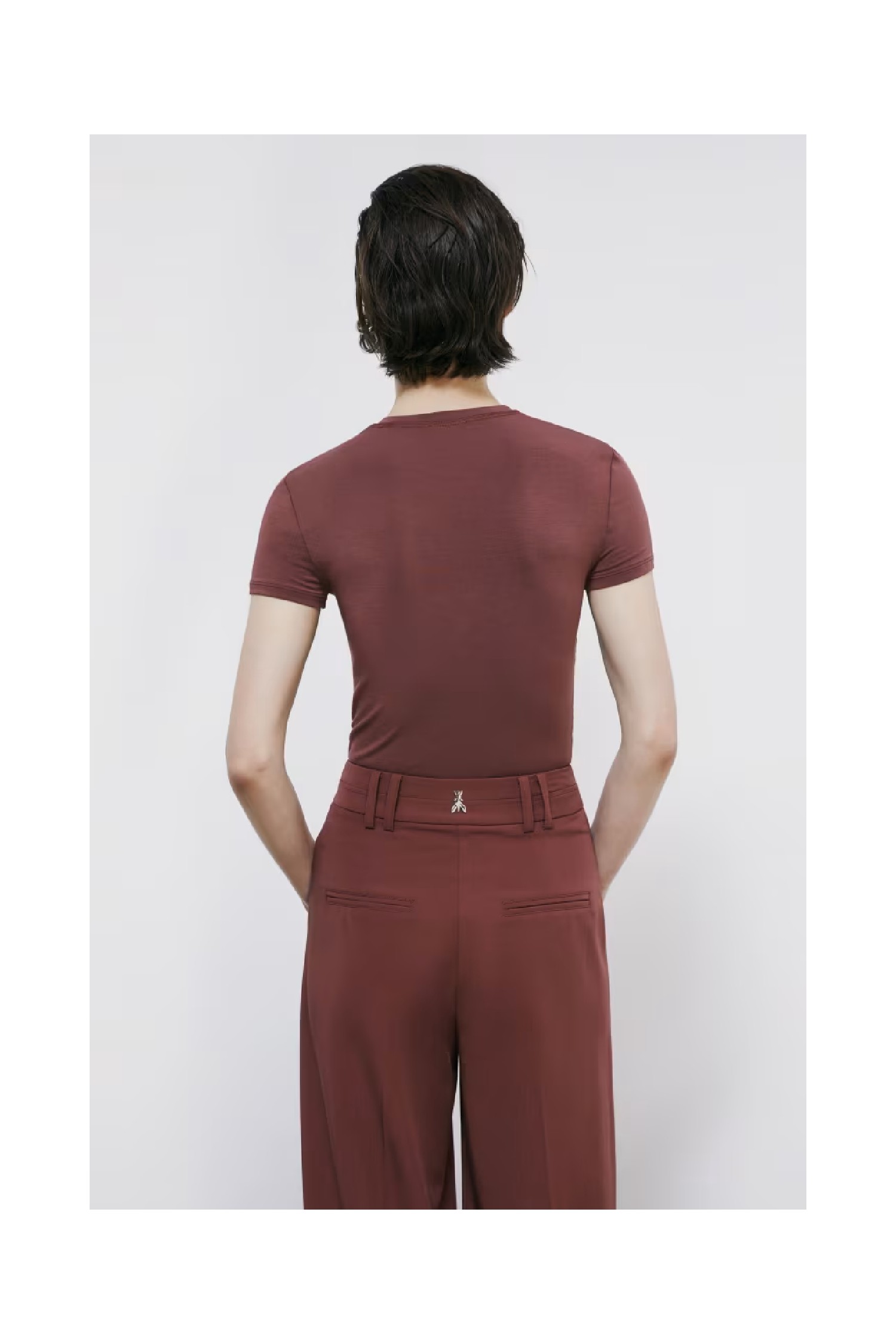 T-SHIRT SLIM SAGOMATA PATRIZIA PEPE