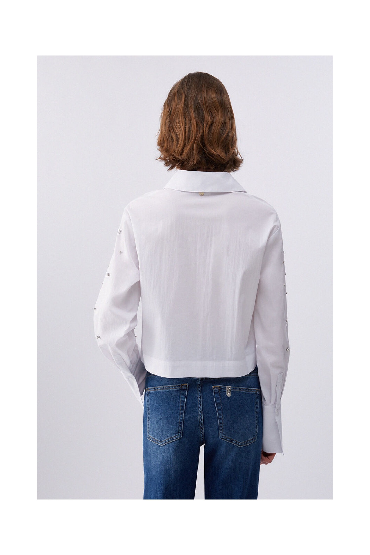 CAMICIA BOXY CON RICAMI GIOIELLO LIU JO