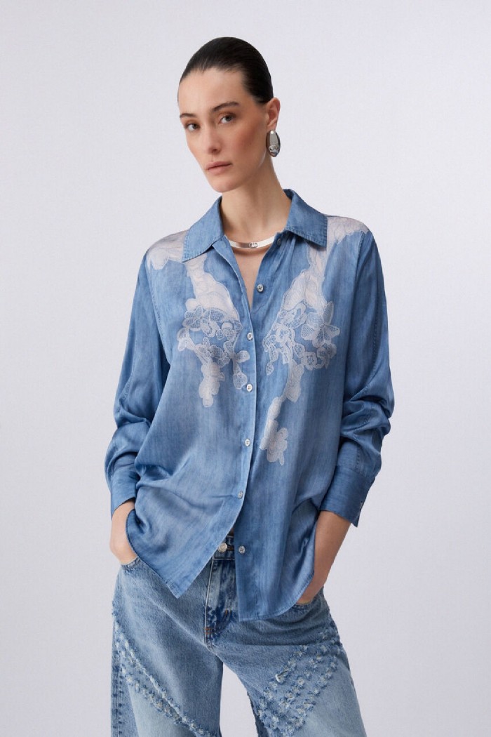 CAMICIA CON STAMPA DIGITALE LIU JO