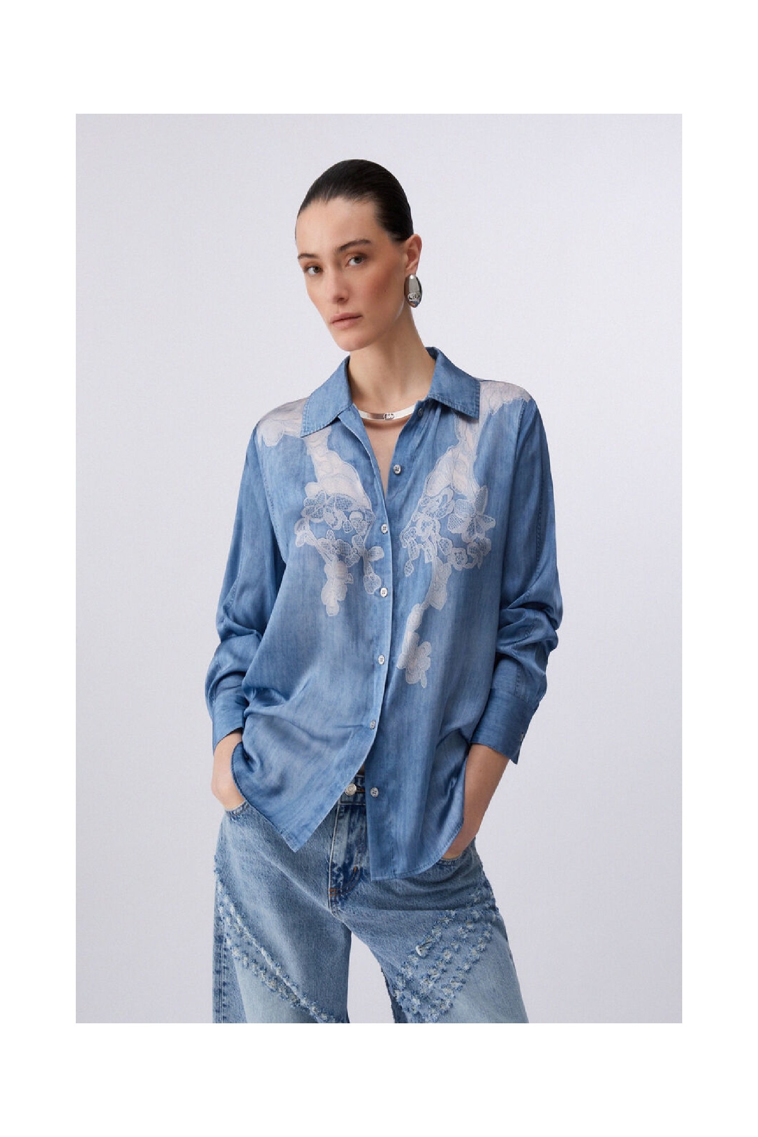 CAMICIA CON STAMPA DIGITALE LIU JO