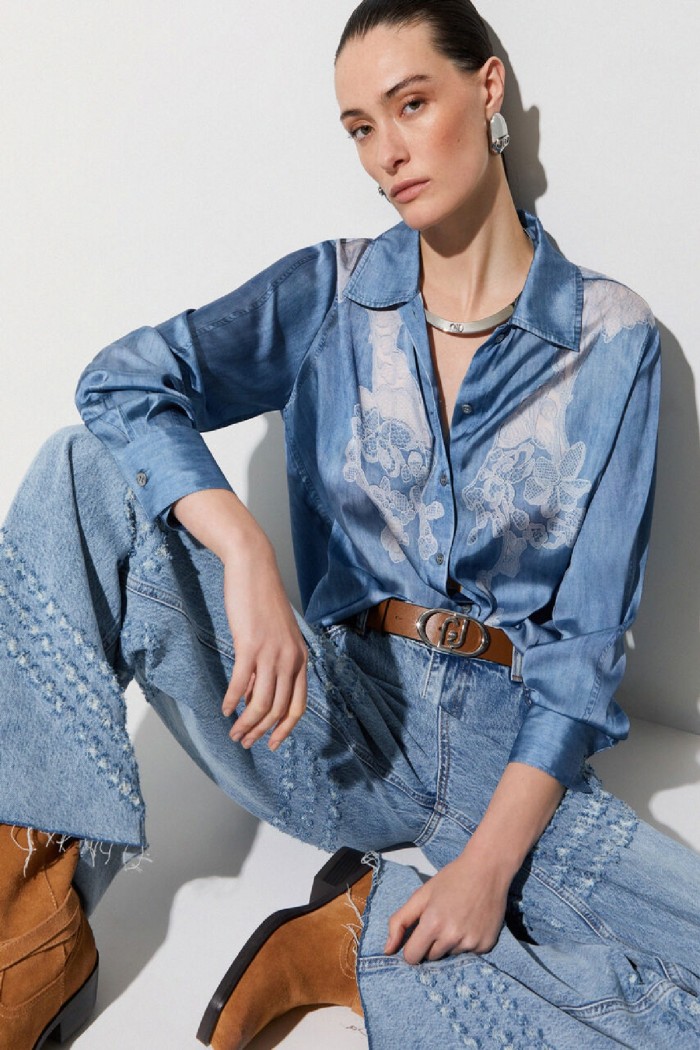 CAMICIA CON STAMPA DIGITALE LIU JO