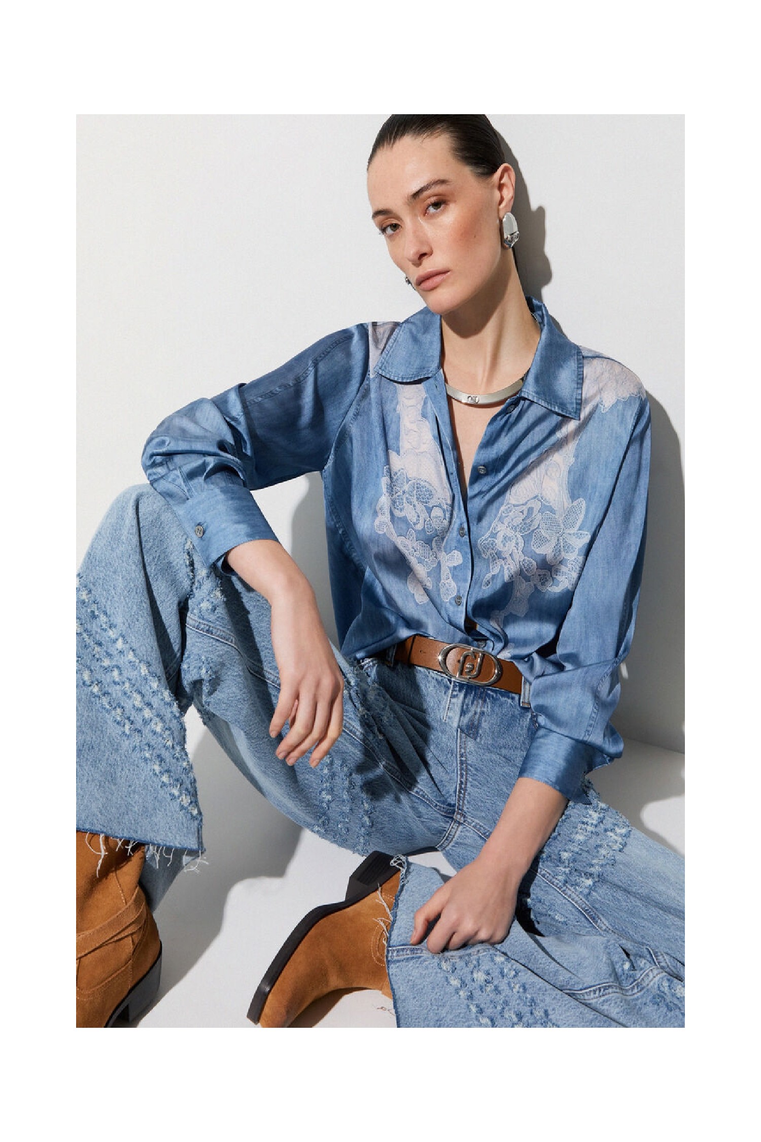 CAMICIA CON STAMPA DIGITALE LIU JO