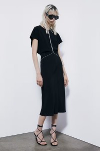 ABITO MIDI FLUIDO IN TWILL  PATRIZIA PEPE