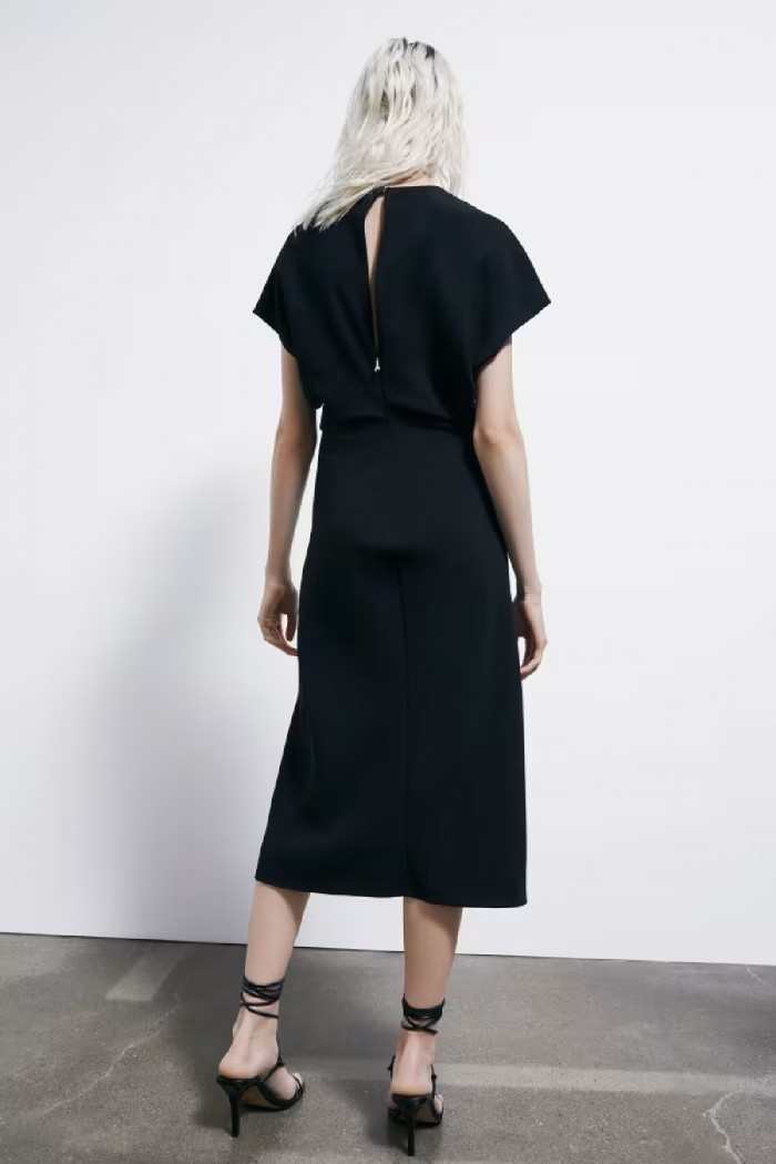 ABITO MIDI FLUIDO IN TWILL  PATRIZIA PEPE