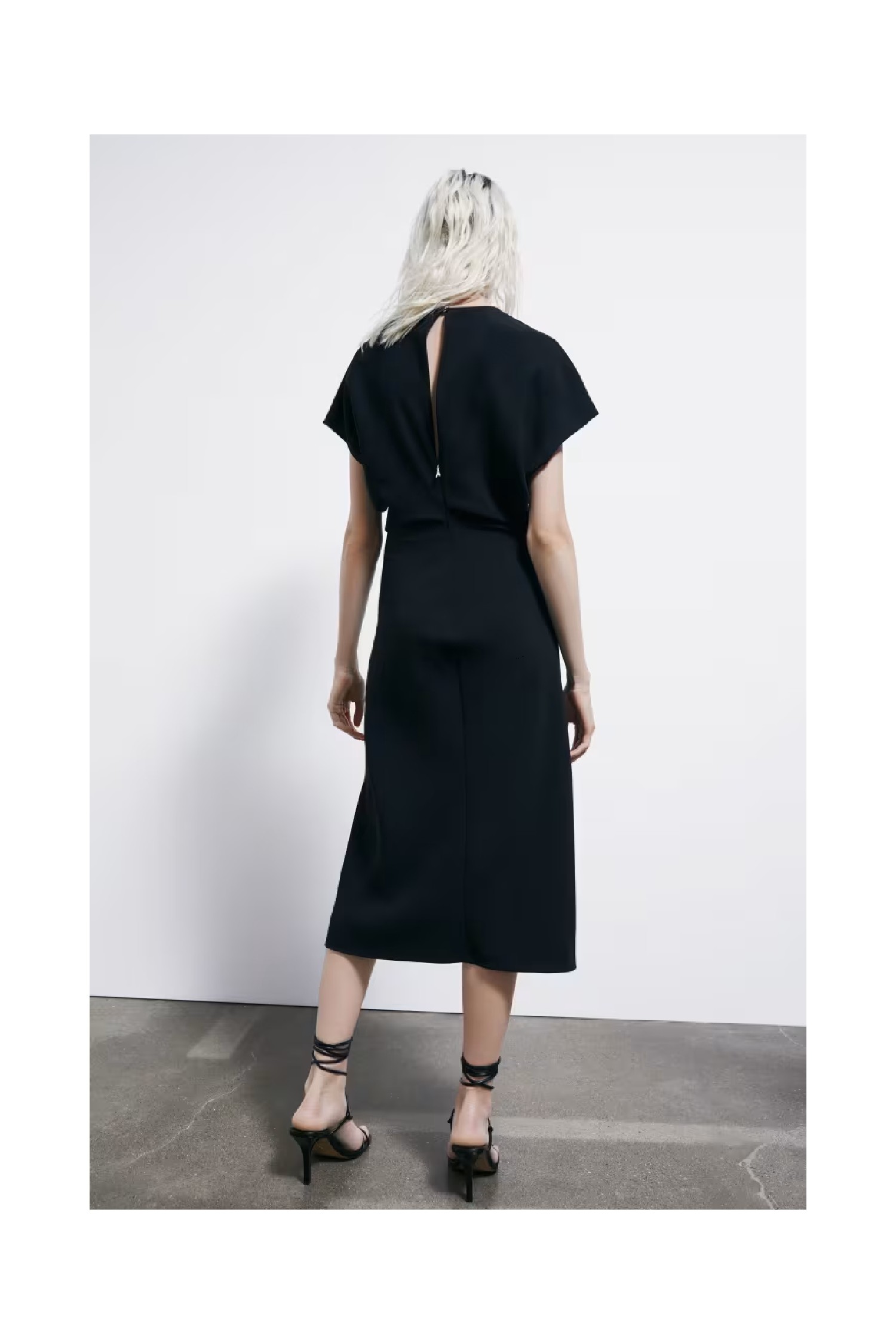 ABITO MIDI FLUIDO IN TWILL  PATRIZIA PEPE