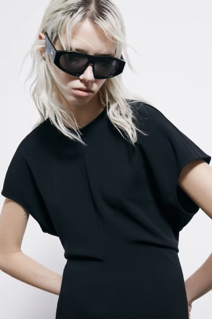 ABITO MIDI FLUIDO IN TWILL  PATRIZIA PEPE