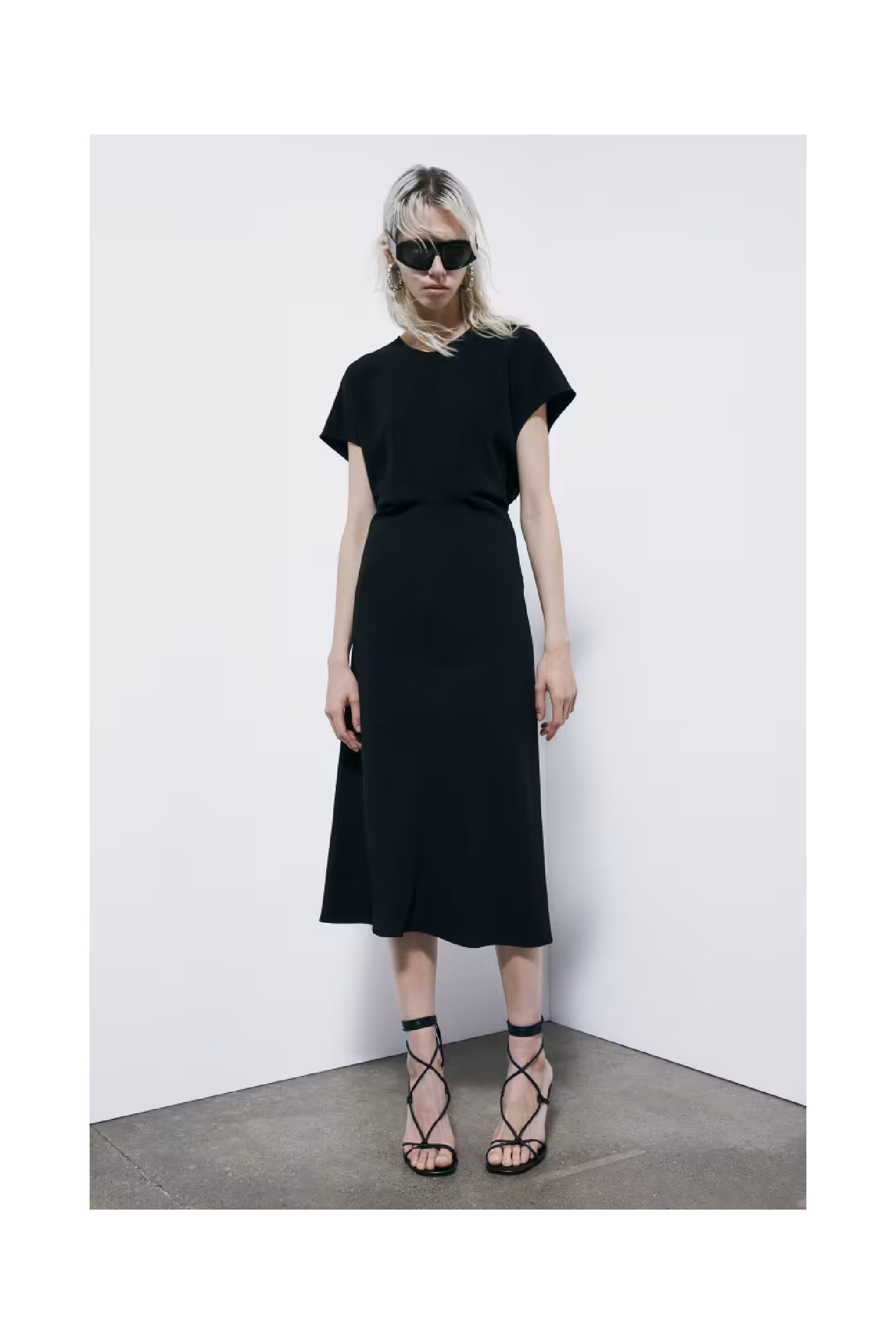 ABITO MIDI FLUIDO IN TWILL  PATRIZIA PEPE