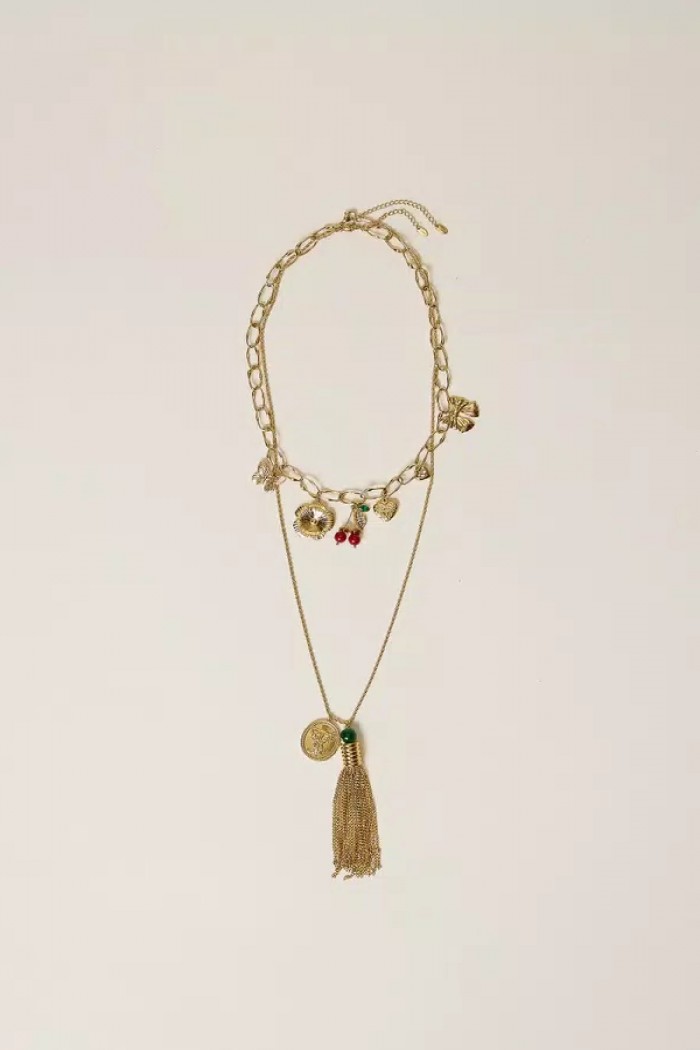 SET DI COLLANE CON PENDENTI E NAPPE TWIN SET