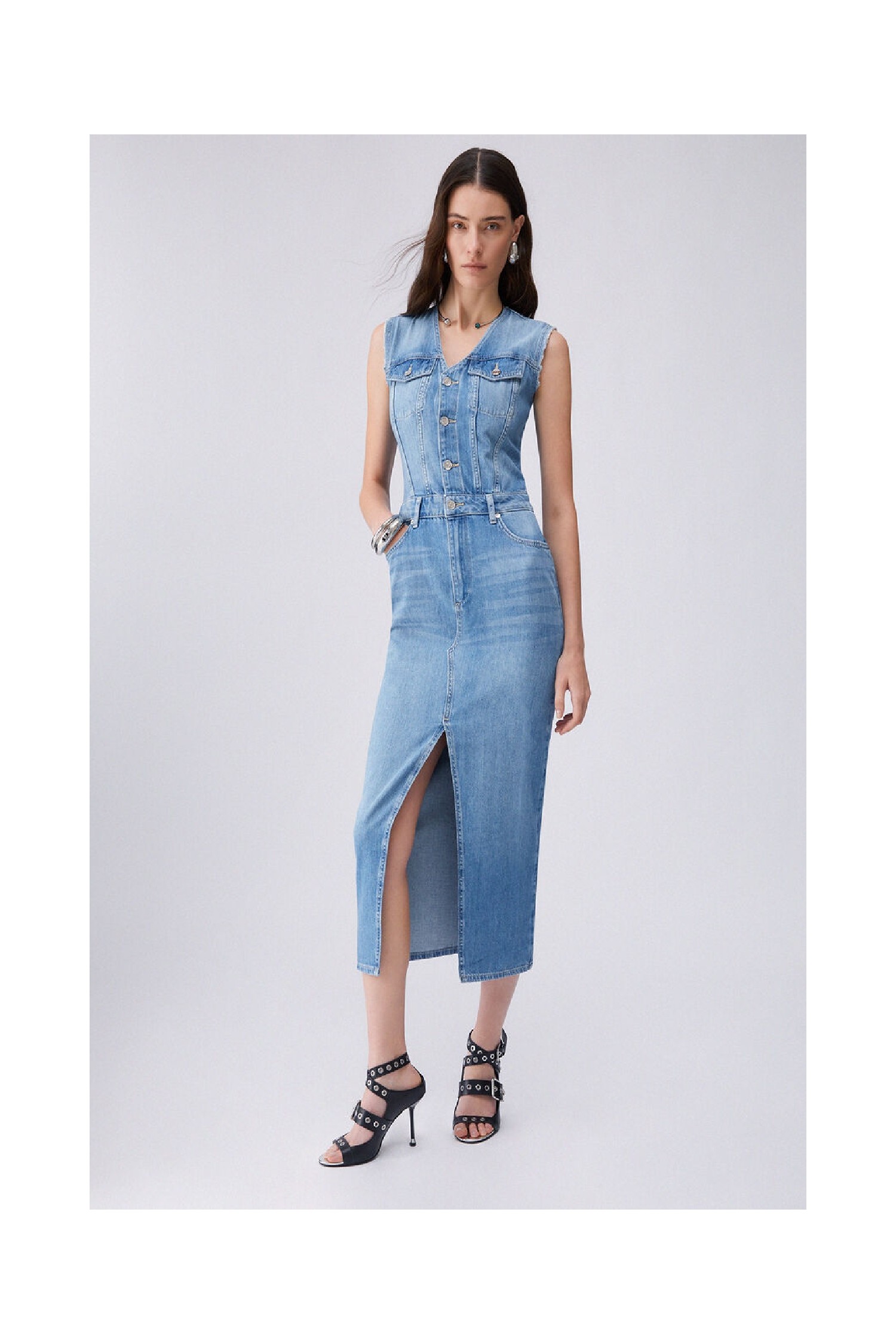 ABITO LUNGO IN DENIM LIU JO